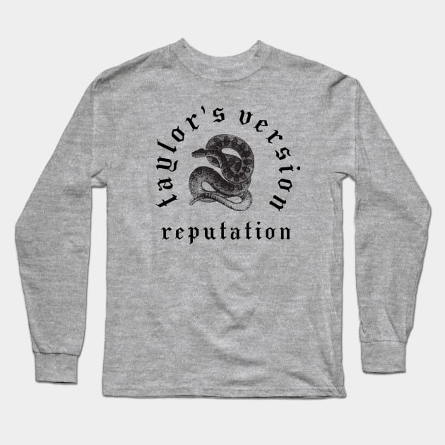 Reputation Taylor's Version Serpent Edition Long Sleeve T-Shirt by Hadley Winthrop Co.